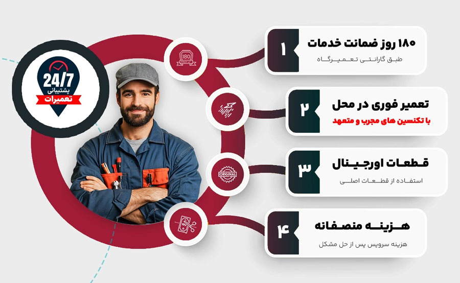 ویژگی های خدمات سرویس و تعمیر ماشین لباسشویی در نمایندگی دوو قزوین